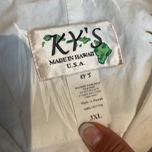 Mens Hawaiian Button Down Cotton Shirt - Picture 4 of 4